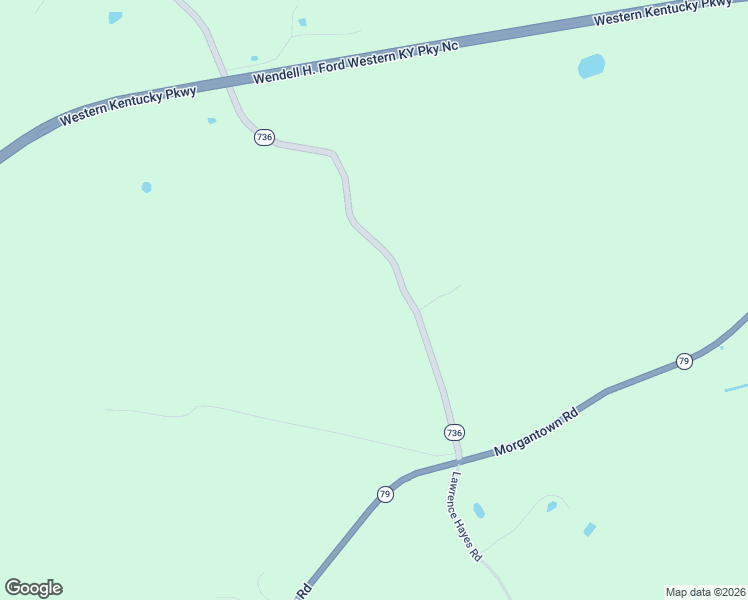 map of restaurants, bars, coffee shops, grocery stores, and more near 2850 Windy Ridge Road in Caneyville