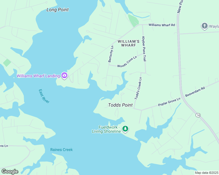 map of restaurants, bars, coffee shops, grocery stores, and more near 319 Bertschy Lane in Mathews