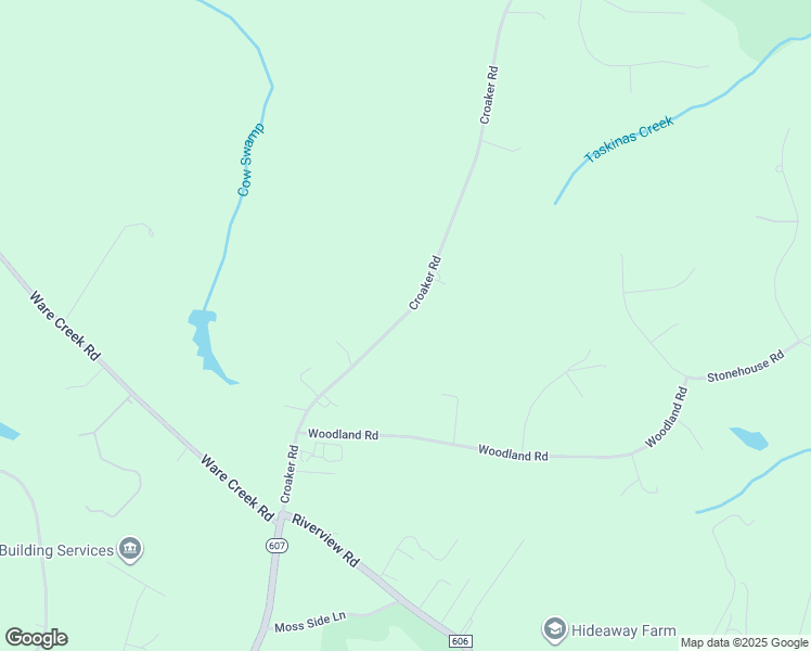 map of restaurants, bars, coffee shops, grocery stores, and more near 8700 Croaker Road in Williamsburg