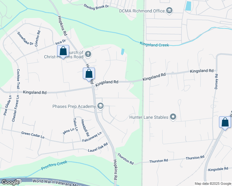map of restaurants, bars, coffee shops, grocery stores, and more near 3940 Evelake Road in Richmond
