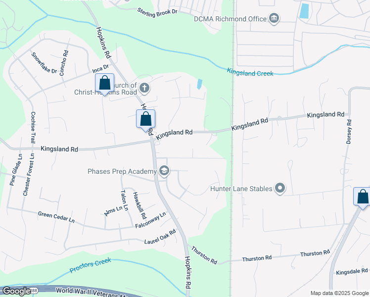 map of restaurants, bars, coffee shops, grocery stores, and more near 3940 Evelake Road in Richmond