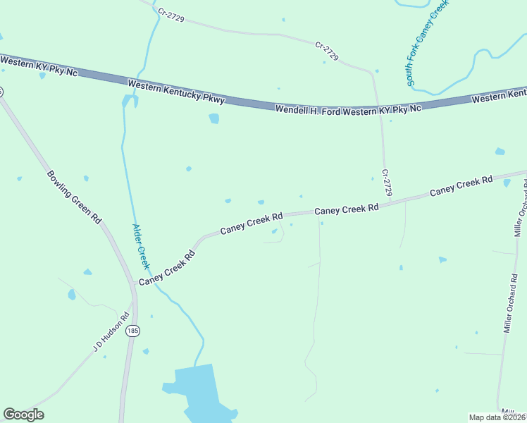 map of restaurants, bars, coffee shops, grocery stores, and more near 5787 Caney Creek Road in Caneyville