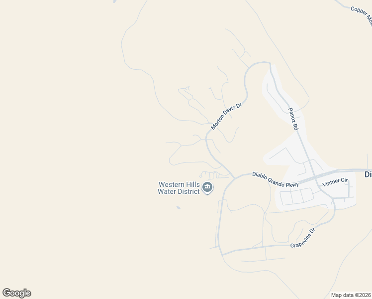 map of restaurants, bars, coffee shops, grocery stores, and more near Morton Davis Circle in Diablo Grande