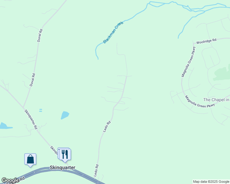 map of restaurants, bars, coffee shops, grocery stores, and more near 7042 Ledo Road in Moseley