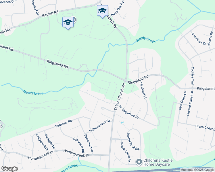 map of restaurants, bars, coffee shops, grocery stores, and more near 8400 Salem Church Road in Richmond