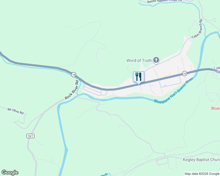 map of restaurants, bars, coffee shops, grocery stores, and more near 1412 Matoaka Road in Rock