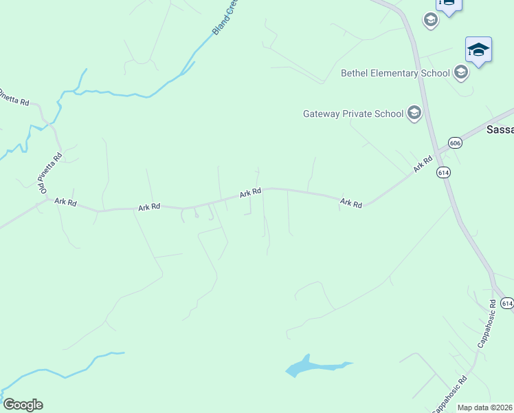 map of restaurants, bars, coffee shops, grocery stores, and more near 6535 Ark Road in Gloucester