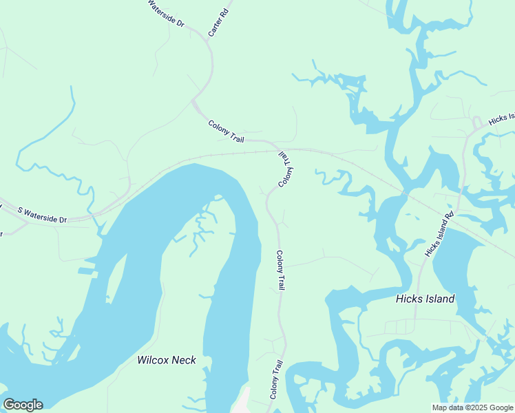 map of restaurants, bars, coffee shops, grocery stores, and more near 1210 Colony Trail in Lanexa