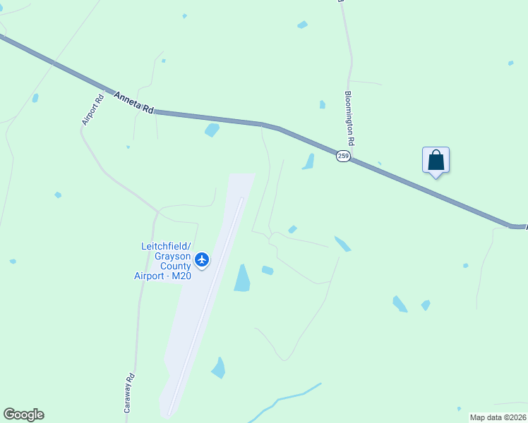 map of restaurants, bars, coffee shops, grocery stores, and more near 2-598 Golfcourse Road in Leitchfield