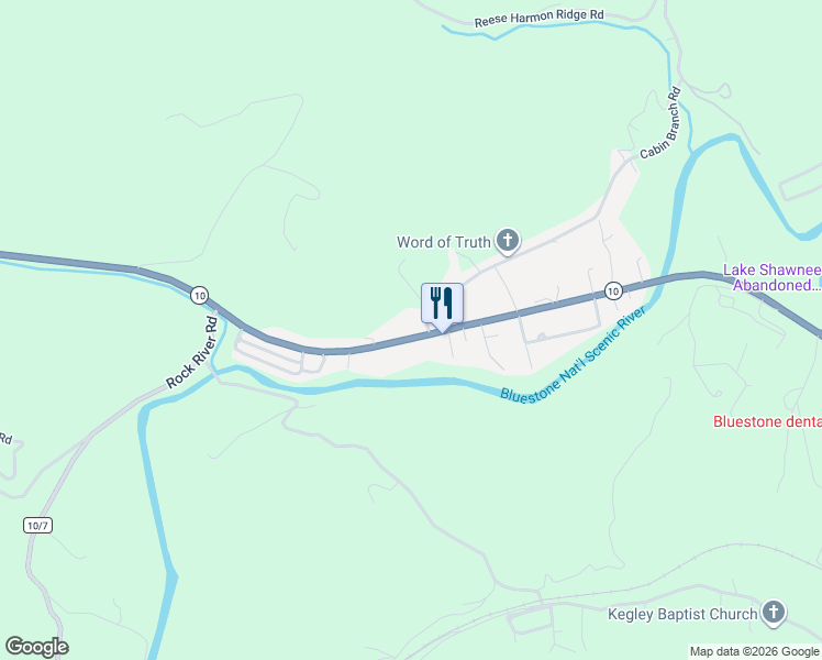 map of restaurants, bars, coffee shops, grocery stores, and more near 1203 Matoaka Road in Rock