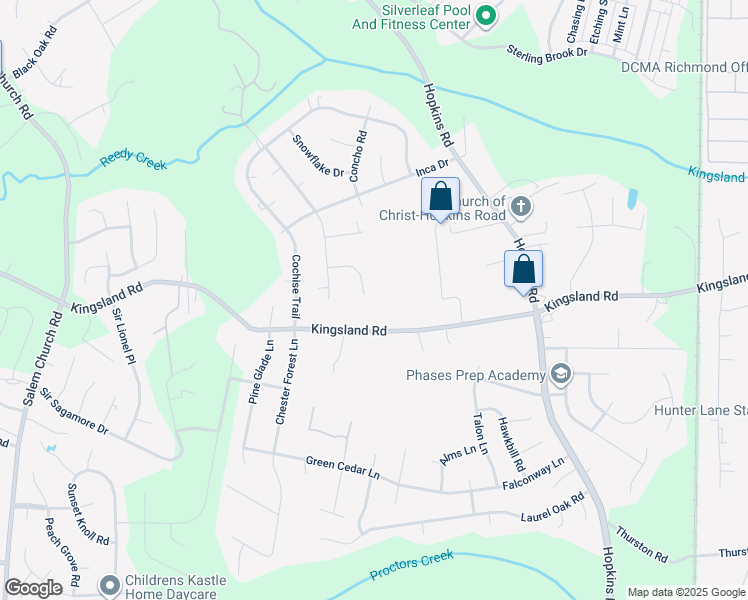 map of restaurants, bars, coffee shops, grocery stores, and more near 4500 Shanto Court in Richmond