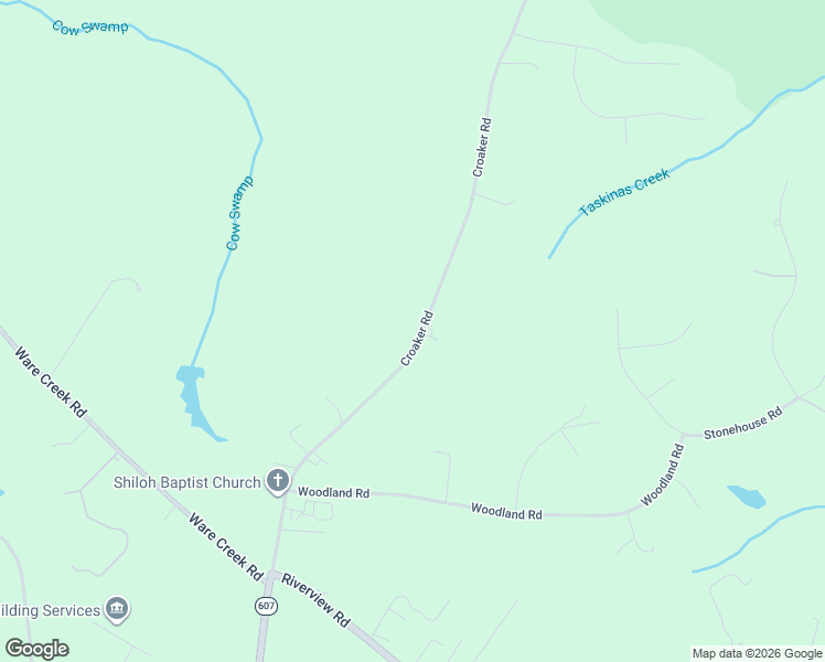 map of restaurants, bars, coffee shops, grocery stores, and more near 8785 Croaker Road in Williamsburg