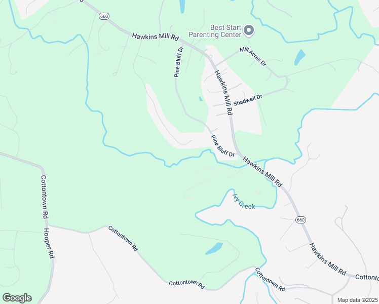 map of restaurants, bars, coffee shops, grocery stores, and more near 1609 Silver Creek Drive in Lynchburg