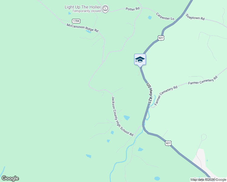map of restaurants, bars, coffee shops, grocery stores, and more near Jackson County High School Road in McKee