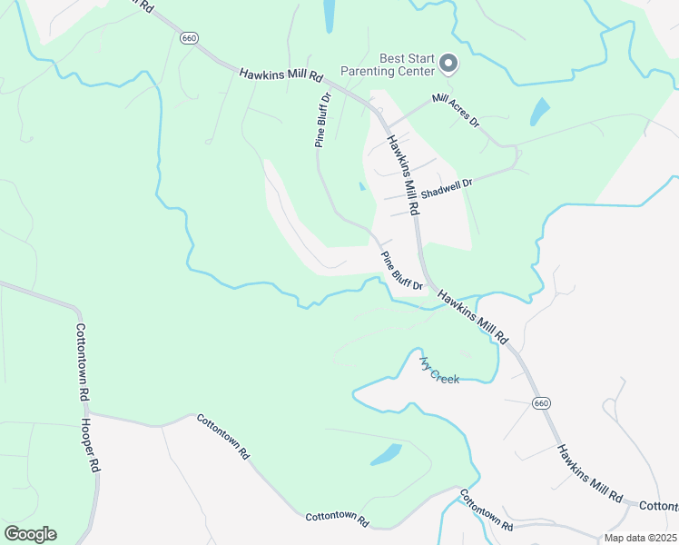 map of restaurants, bars, coffee shops, grocery stores, and more near 1609 Silver Creek Drive in Lynchburg