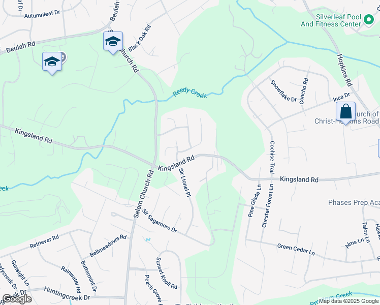 map of restaurants, bars, coffee shops, grocery stores, and more near 8401 Tatterton Trail in Richmond