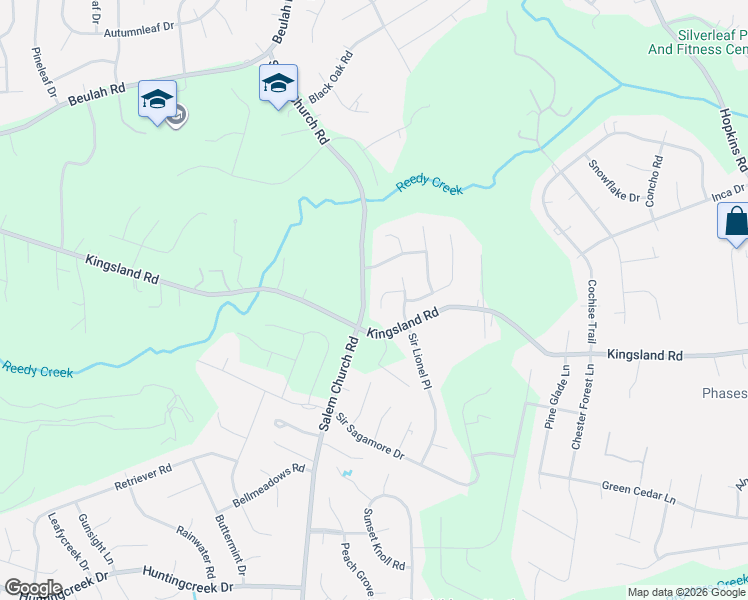 map of restaurants, bars, coffee shops, grocery stores, and more near 4924 Bendahl Valley Terrace in Richmond