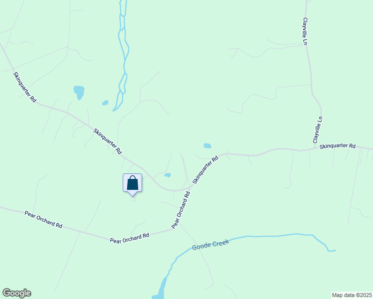map of restaurants, bars, coffee shops, grocery stores, and more near 21910 Skinquarter Road in Moseley