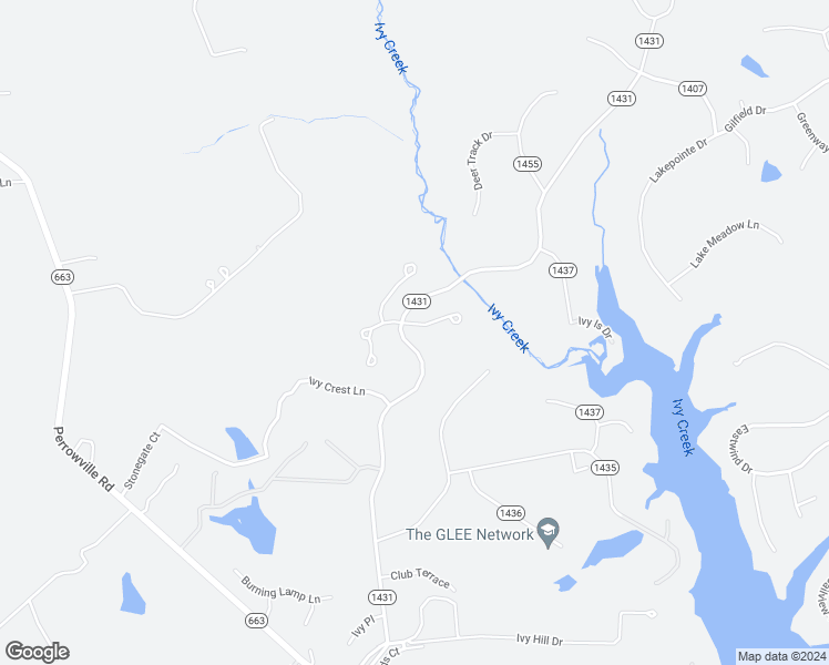 map of restaurants, bars, coffee shops, grocery stores, and more near 300 Quail Meadows Drive in Forest