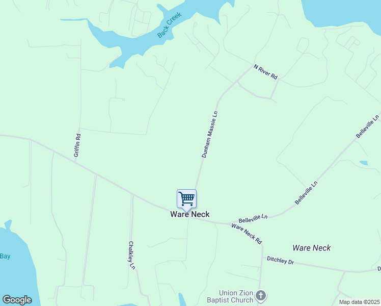 map of restaurants, bars, coffee shops, grocery stores, and more near 6020 Old Hickory Fork Road in Gloucester County
