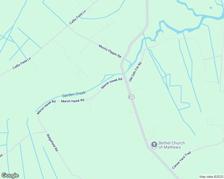 map of restaurants, bars, coffee shops, grocery stores, and more near 828 Marsh Hawk Road in Mathews