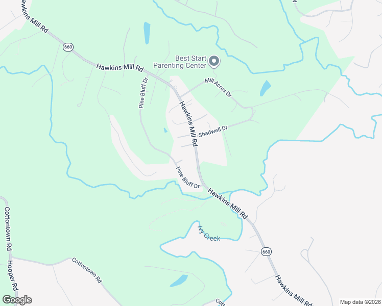 map of restaurants, bars, coffee shops, grocery stores, and more near 2066 Hawkins Mill Road in Lynchburg