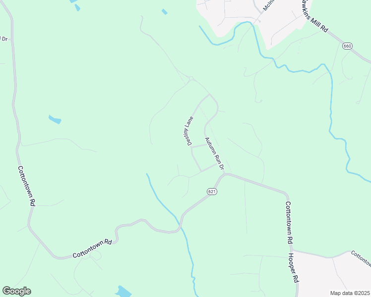 map of restaurants, bars, coffee shops, grocery stores, and more near 1347 Destiny Lane in Forest