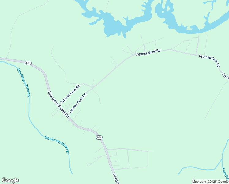 map of restaurants, bars, coffee shops, grocery stores, and more near 14301 South Cypress Bank Road in Charles City