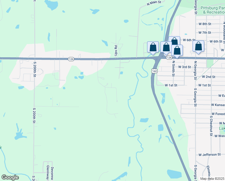 map of restaurants, bars, coffee shops, grocery stores, and more near 125 Westfield Road in Pittsburg