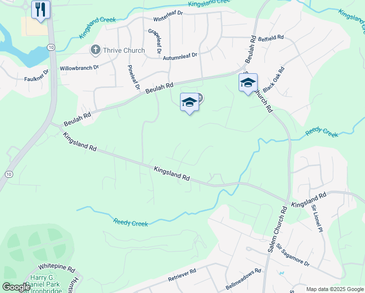 map of restaurants, bars, coffee shops, grocery stores, and more near 8113 Darebin Place in Meadowbrook