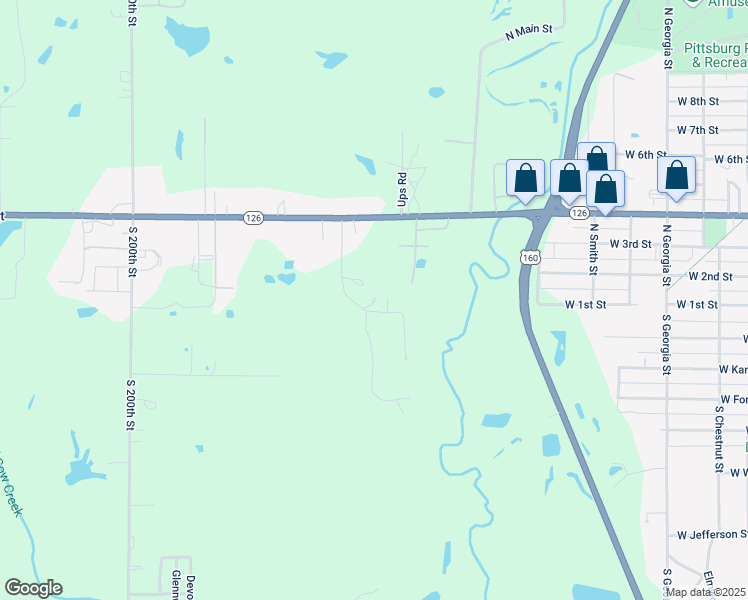map of restaurants, bars, coffee shops, grocery stores, and more near 125-139 Westfield Road in Pittsburg