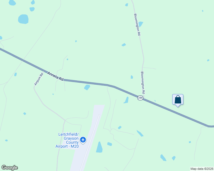 map of restaurants, bars, coffee shops, grocery stores, and more near 2 Golfcourse Road in Leitchfield