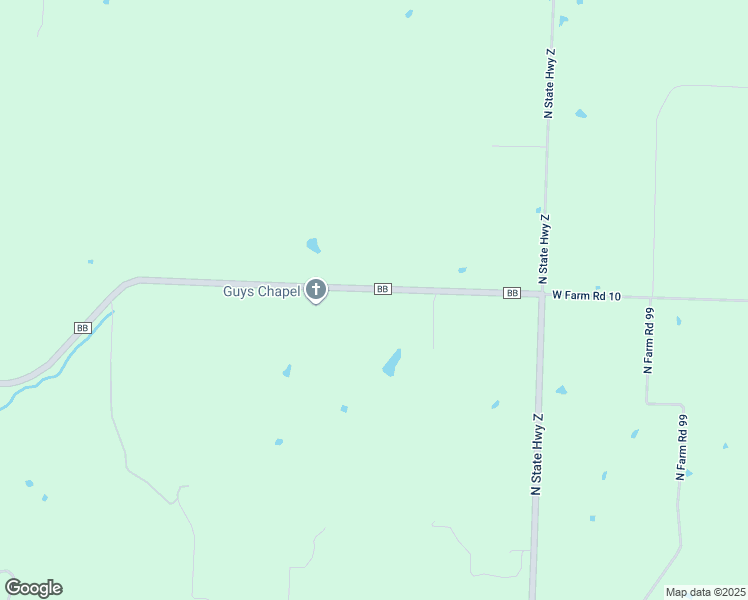map of restaurants, bars, coffee shops, grocery stores, and more near 7650 State Highway BB in Willard