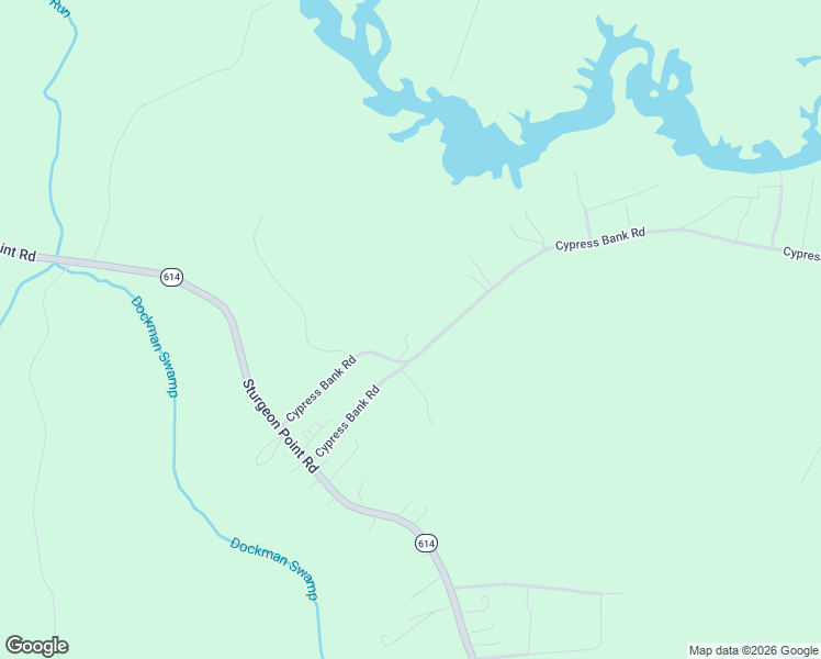 map of restaurants, bars, coffee shops, grocery stores, and more near 14300 Cypress Bank Road in Providence Forge