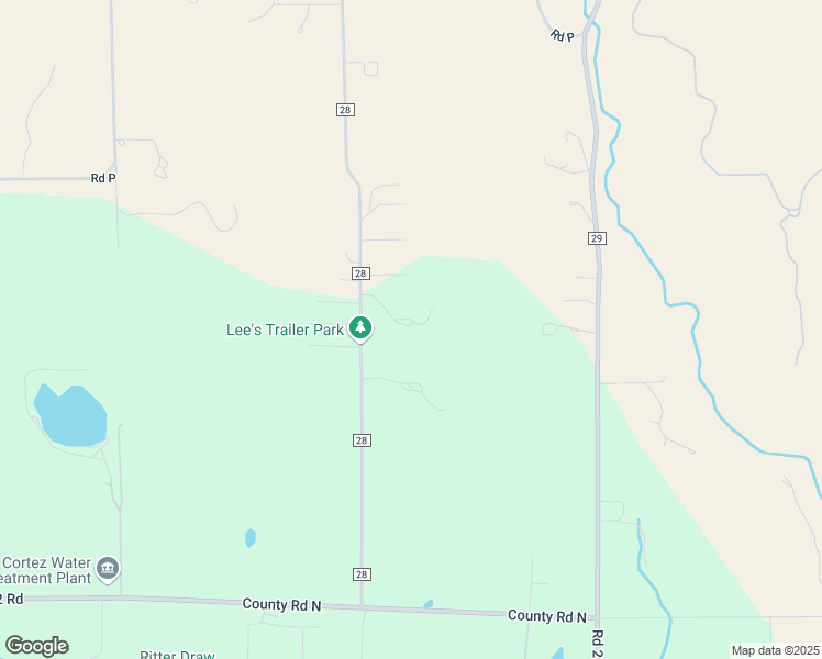 map of restaurants, bars, coffee shops, grocery stores, and more near 13708 County Road 28 in Dolores