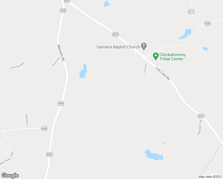 map of restaurants, bars, coffee shops, grocery stores, and more near 6201 Lucian Drive in Providence Forge