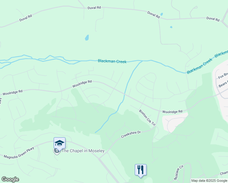 map of restaurants, bars, coffee shops, grocery stores, and more near 18013 Sagamore Drive in Moseley