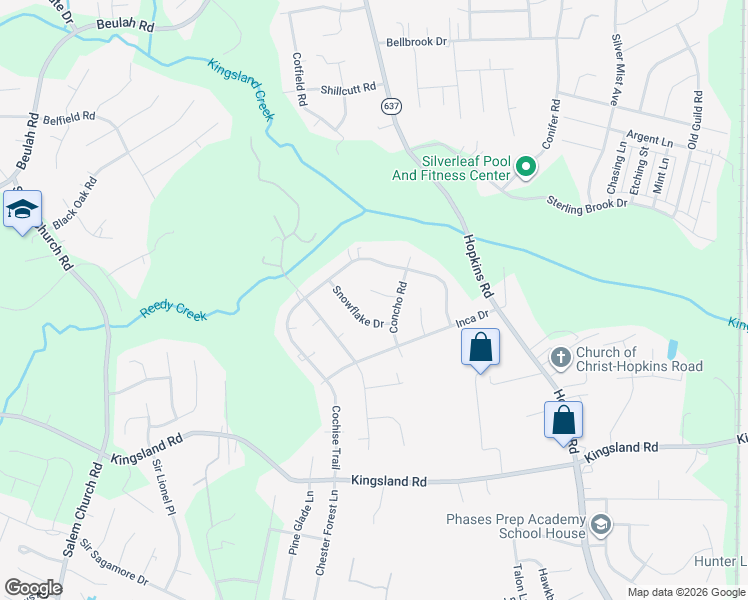 map of restaurants, bars, coffee shops, grocery stores, and more near 4502 Nambe Circle in Richmond