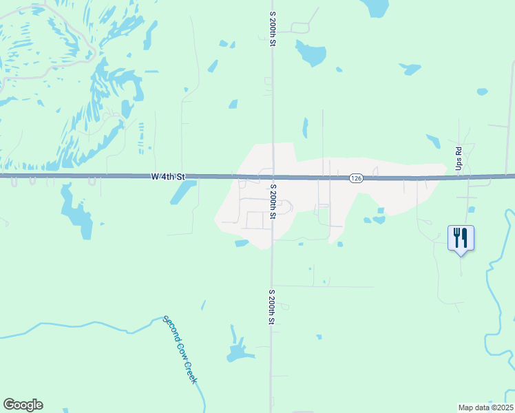 map of restaurants, bars, coffee shops, grocery stores, and more near 805 South 200th Street in Pittsburg