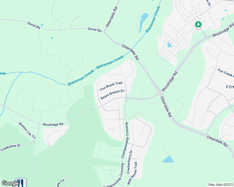 map of restaurants, bars, coffee shops, grocery stores, and more near 6925 Bears Breech Drive in Moseley