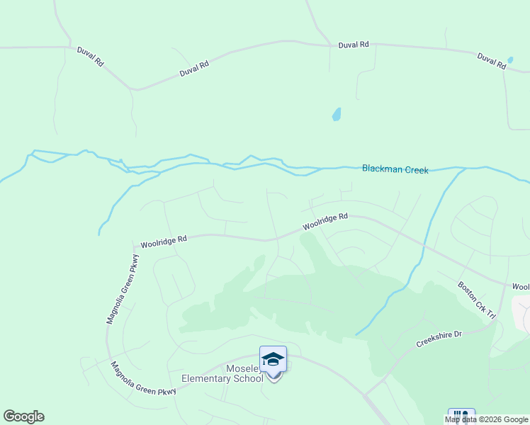 map of restaurants, bars, coffee shops, grocery stores, and more near Unnamed Road in Moseley