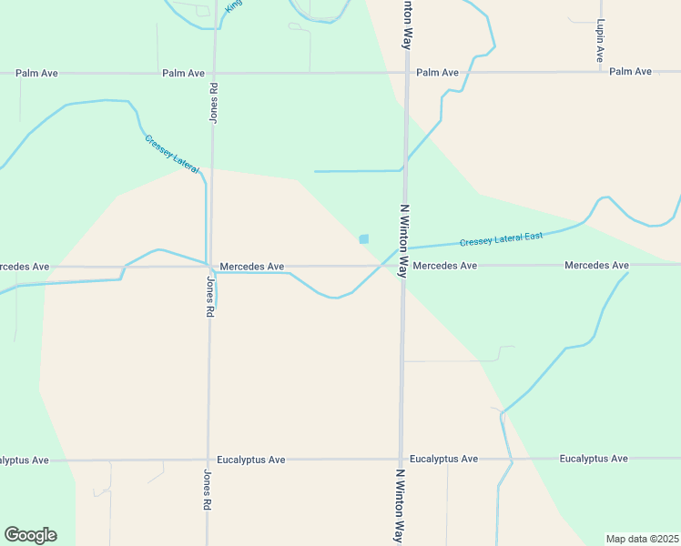 map of restaurants, bars, coffee shops, grocery stores, and more near 7165 Mercedes Avenue in Winton