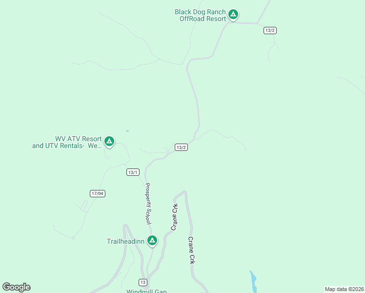 map of restaurants, bars, coffee shops, grocery stores, and more near Windmill Gap-Prosperity Road in Mercer County