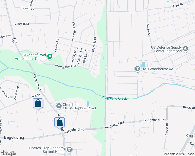 map of restaurants, bars, coffee shops, grocery stores, and more near 7868 Vermeil Street in Chesterfield County