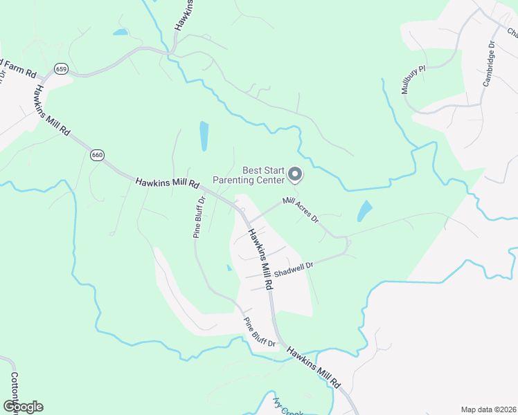 map of restaurants, bars, coffee shops, grocery stores, and more near 100 Mill Acres Drive in Lynchburg