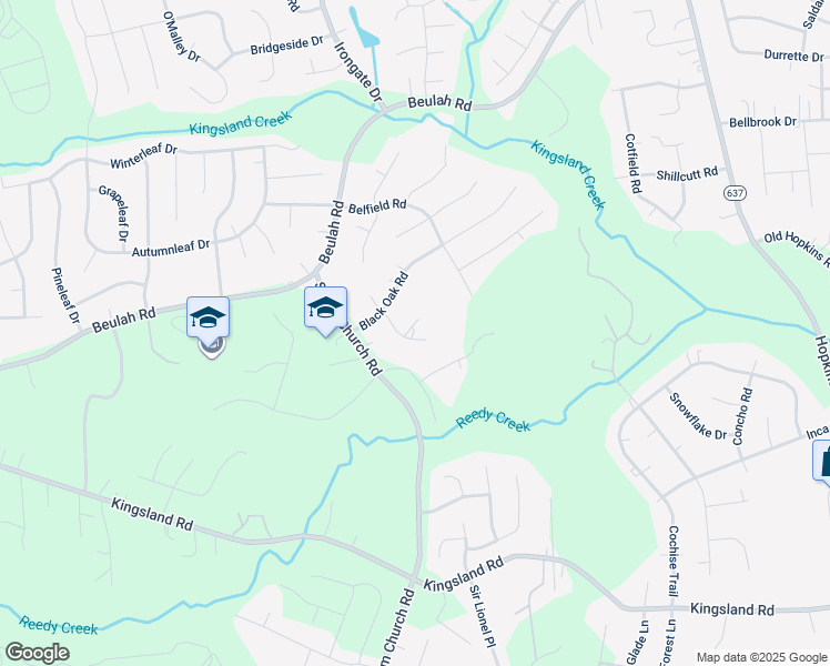 map of restaurants, bars, coffee shops, grocery stores, and more near 4905 Bur Oak Court in Richmond
