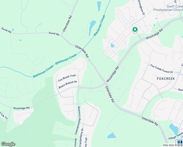 map of restaurants, bars, coffee shops, grocery stores, and more near 6520 Otterdale Road in Moseley