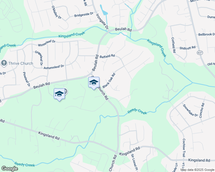 map of restaurants, bars, coffee shops, grocery stores, and more near 7800 Bur Oak Lane in Richmond