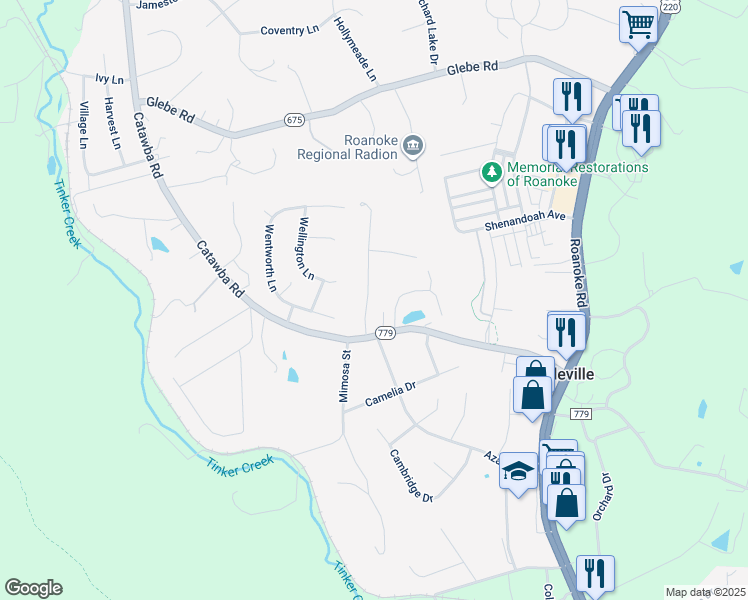 map of restaurants, bars, coffee shops, grocery stores, and more near 636 Azalea Road in Daleville