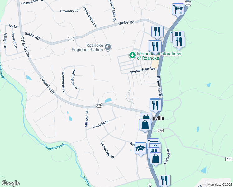 map of restaurants, bars, coffee shops, grocery stores, and more near 15 Pondview Court in Daleville